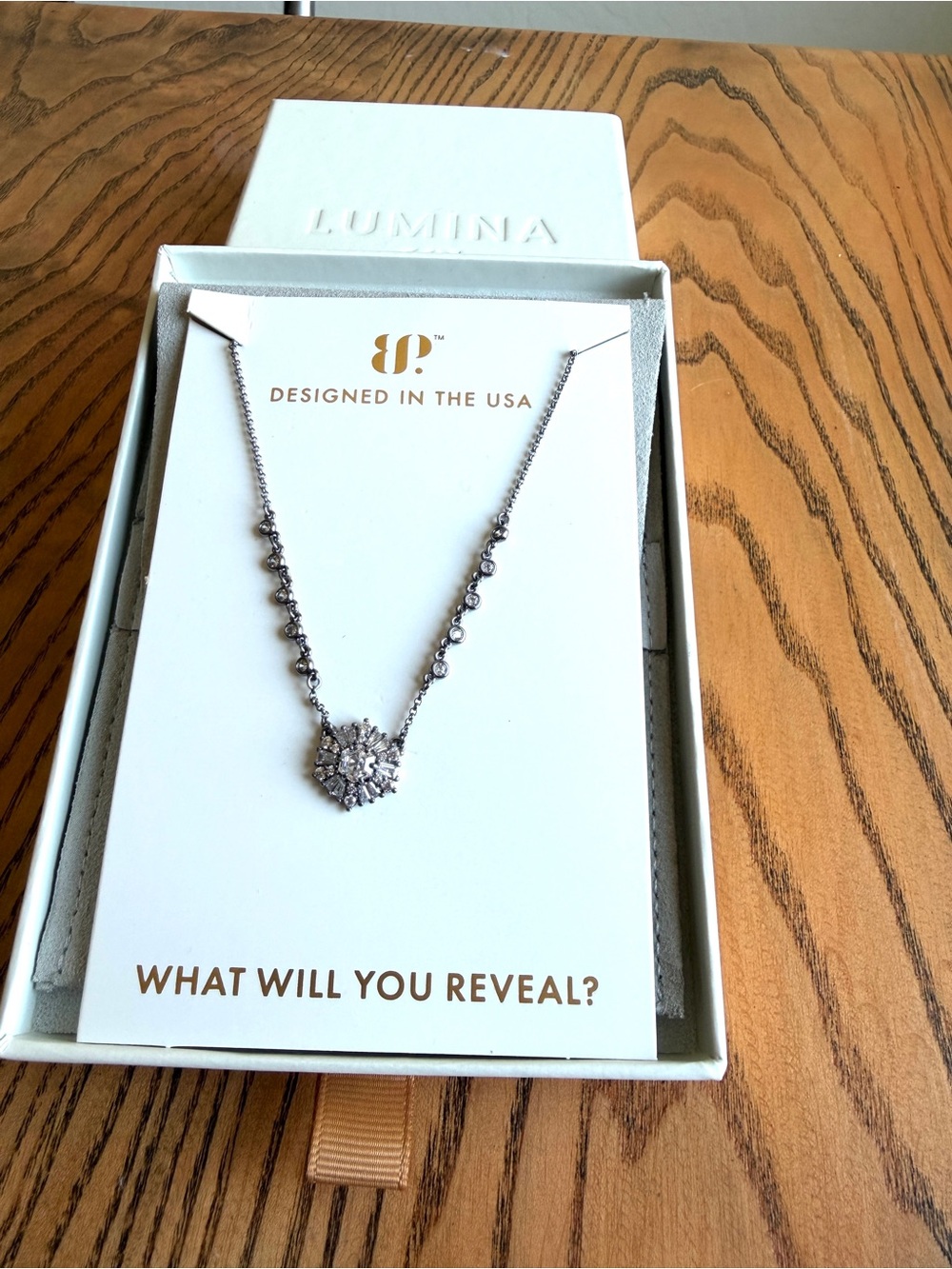Lumina Hematite Pendant Necklace
